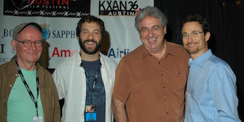 Buck Henry, Judd Apatow, Harold Ramis, and Barry Josephson at AFF 2005